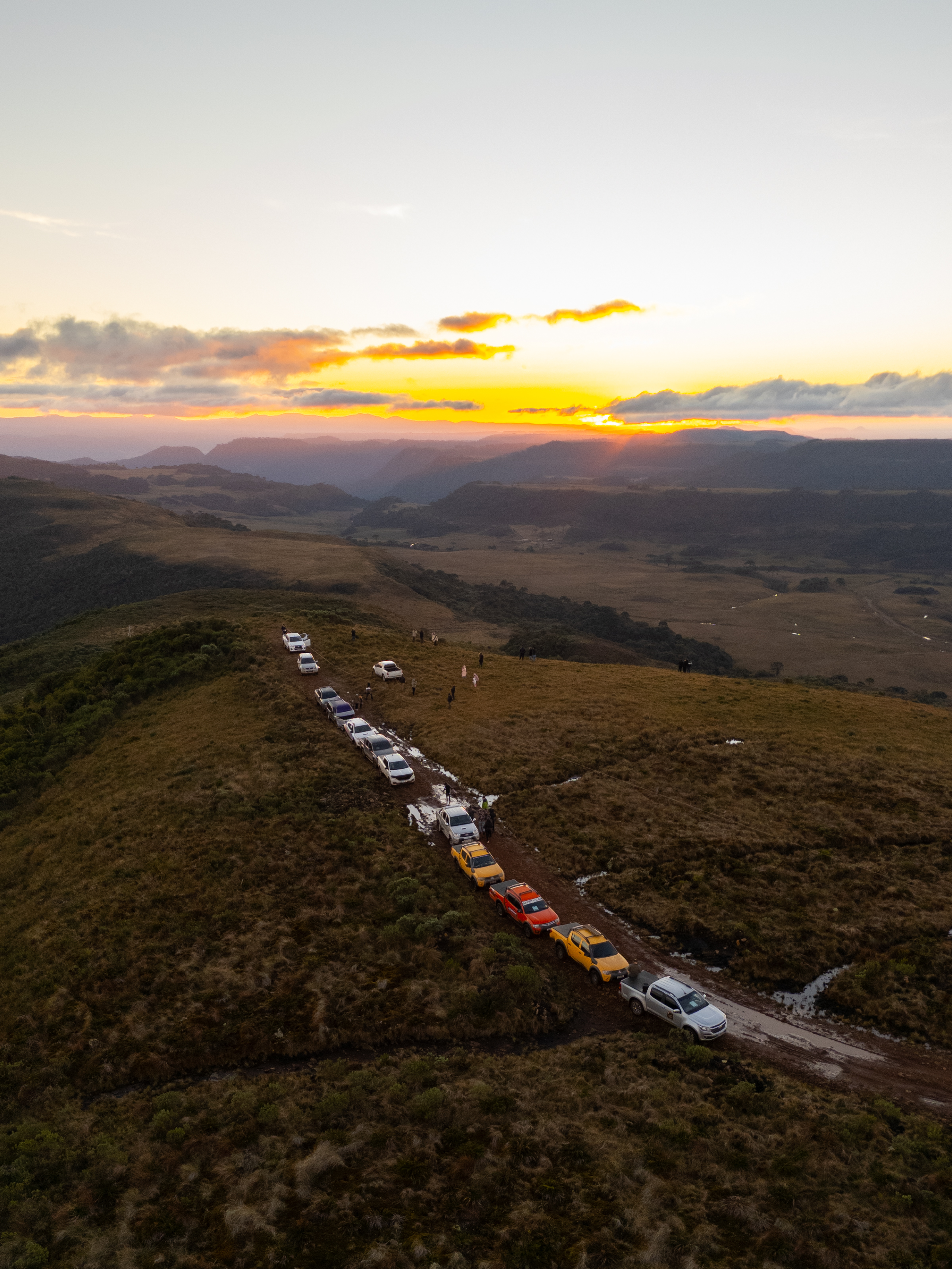 Trilha aérea pela Serra Catarinense